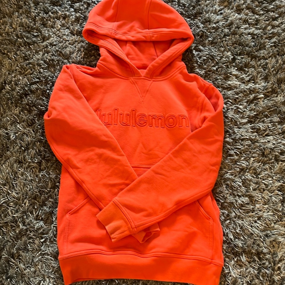 Lulu lemon orange hoodie